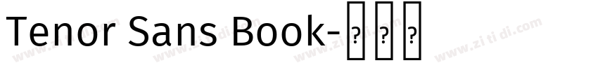 Tenor Sans Book字体转换